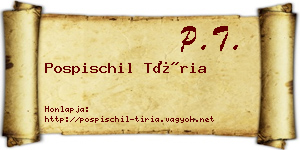 Pospischil Tíria névjegykártya
